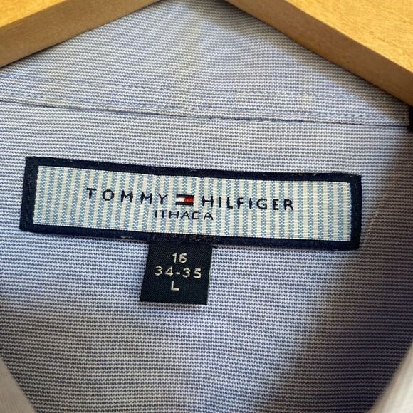 Tommy Hilfiger Long Sleeve Button Down Shirt Lrg - Picture 3 of 6